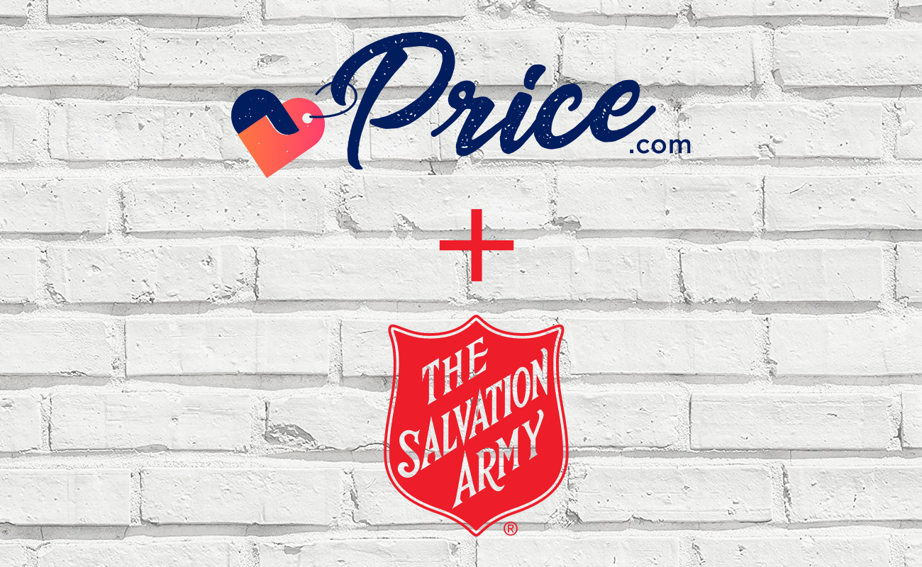 partnered with The Salvation Army, making it easy to purchase